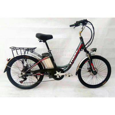 Aluminum Alloy Electric Touring Bike 7speed 24*15 e-Bike