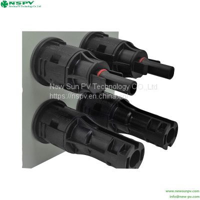 Dc 1500v Solar Panel Inline Fuse Connector Male End Ip68 Waterproof Combiner Box Connector