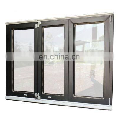 Cheap Aluminum Bifold Folding Glass Windows,Aluminum Folding Window With Thermal Break
