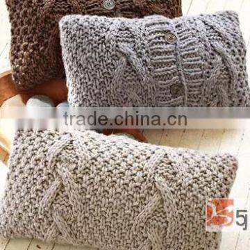 Beautiful knitted cushion