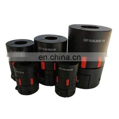 Aluminum Clamp Style Standard Flexible Elastic Rubber Spider Star Jaw Shaft Coupling for Machinery photo-3
