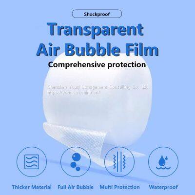 Protective Shockproof Cushioned Bubble Film/ PE Air Bubble Cushion Film Roll/ Cargo Express Packing Film Roll/