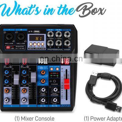 Professional Wireless DJ Audio Mixer - 6-Channel BT Compatible DJ Control photo-5