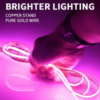 Dv12v 420leds/m Pink Cob Led Strip Flexible COB LED Strip Light photo-2