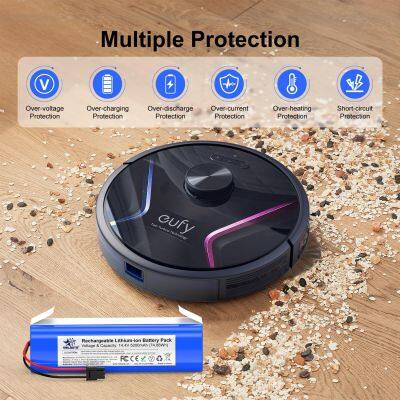 Melasta 14.4V 5200mAh Lithium Ion Replacement Battery Pack Compatible With X8 T226X Robot Vacuum Cleaner photo-5