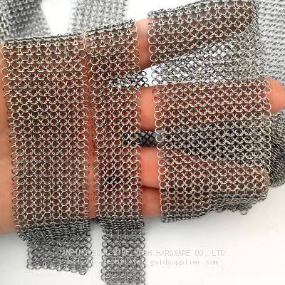 20x15 Stainless Steel Chainmail Scrubber/stainless Steel Ring Mesh/chain Mail Customized photo-3