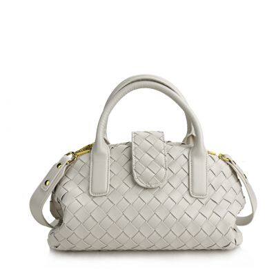 Must-Have Women's Woven Handheld Bag -Niche Rattan &Cotton Blend, Exquisite Weave Detail, All-Match for Daily, Coffee & Parties photo-5