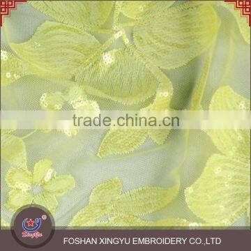 Sale High Quality Factory Latest Embroidery Designs Wholesale Sequin 100% Polyester Mesh Fabric photo-6