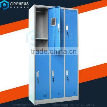 waterproof metal locker stainless cheap 6 door steel gym locker