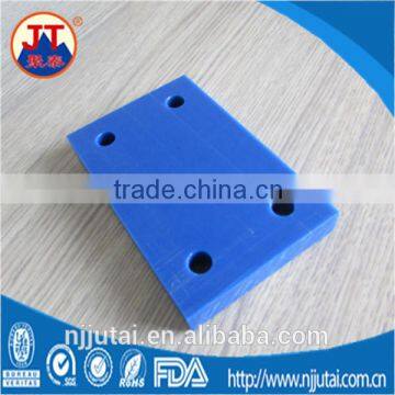 Drilled blue uhmwpe marine fender pads