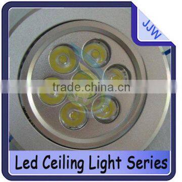 promotion best price super bright led ceiling light, led downlight led recessed lamp 7*1W
