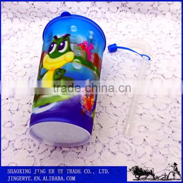 Custom Sealed plastic water cup with lid, travel cup, plastic sport bottle