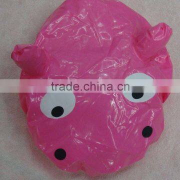 Pink Cartoon children bath shower cap