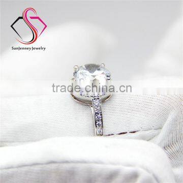 Round Brilliant Cut Moissanite 3CT 9.0mm Center 14k 18k White Yellow Gold Halo Diamond Engagement Ring photo-5