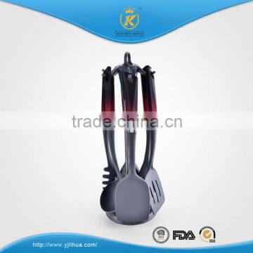 KITCHEN KING Turner/slotted Spoon/spoon/soup Ladle/pasta Spoon/skimmer Nylon Cooking Tools Set With Stand photo-2