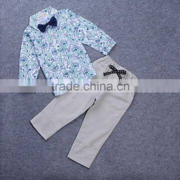 2016 boys clothing sets new design toddler boy clothes long sleeve cotton 2 pcs boutique sets for children