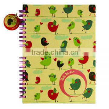 Eco Cute Spiral Notebook With Colored Paper