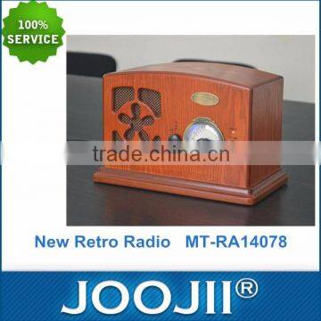 nostalgic wooden radio/small portable radio/radio retro