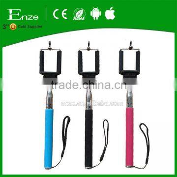 Factory direct sale self-portrait monopod extendable selfie stick with bluetooth clicker                        
                                                Quality Choice