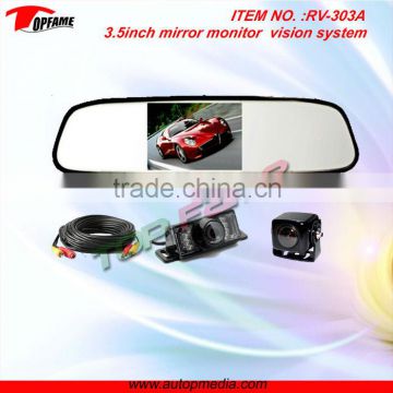 RV-303A 3.5" mirror monitor Car camera system with digital screen monitor&night vision camera