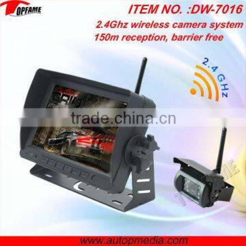 TOPFAME DW-7016 Waterproof Night Vision Car Reverse Parking Camera Wireless for truck
