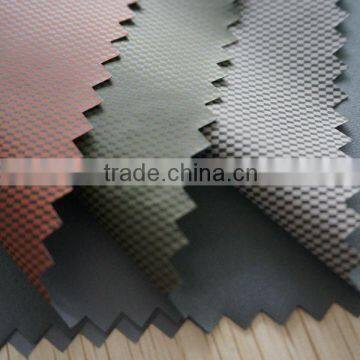 smooth feeling printed pu coated polyester fabric