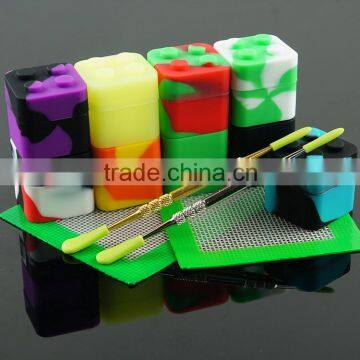 2015 Non-stick Stackable Silicone Concentrate Container Wax Silicone Non-stick Container photo-3