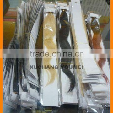 top quality and cheap100 human remy keratin i tip remy hair extension