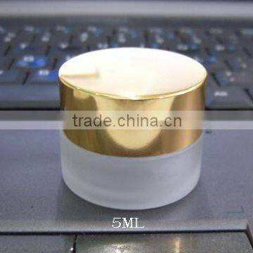 5g cosmetic jar with golden cap/cream jar/cosmetic jar