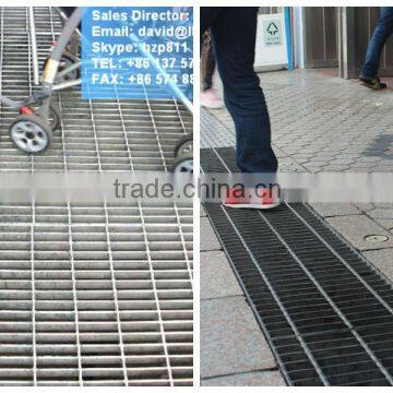 galvanized trench drain grating,galv drain grating,galvanized water plant grating