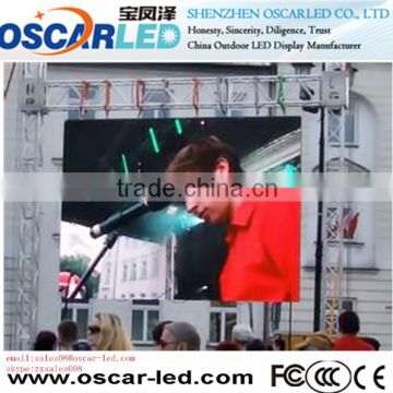 OSCARLED P6mm Outdoor Rental LED Display/Slim die cast aluminum cabinet led display screen