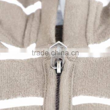 Toddler Long Sleeve Hoodies Zip-up Jacket Baby Girls' Stripe Reversible Hooded Jacket photo-4