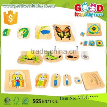 EN71 newest design puzzle toy OEM/ODM educational kids wooden puzzle