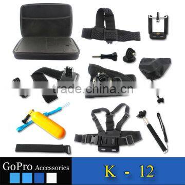 2016 Gopros camera accessories set pack bundle for Go pro heros 4 camera accessories kit