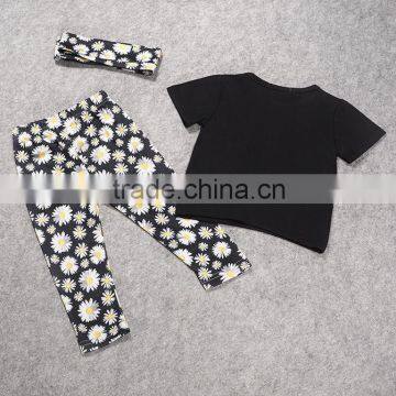 2016 Factory New Arrival Summer Child Clothes for 2 Pieces Fashion Baby Clothing Set Wholesale Casual Kids Clothes (ulik-SC082) photo-3