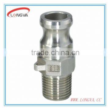 China stainless steel F type male female camlock connectors quick coupling