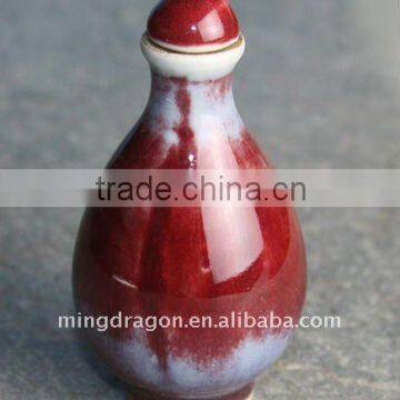 Chinese white and red porcelain hand painting painted snuff bottle collection