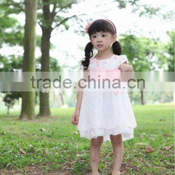 factory direct selling children white cotton dresses