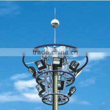 Hot Sale Q235 Steel Galvanized With Powder Coating High Mast Lamp Pole photo-4