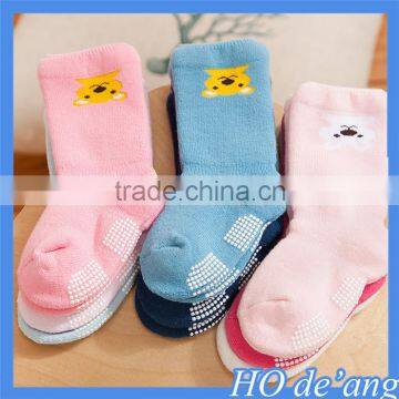 Hogift Cartoon Baby Warm Autumn and Winter Cotton Socks Dispensing Non-slip Socks Terry Baby Socks MHo-207 photo-2