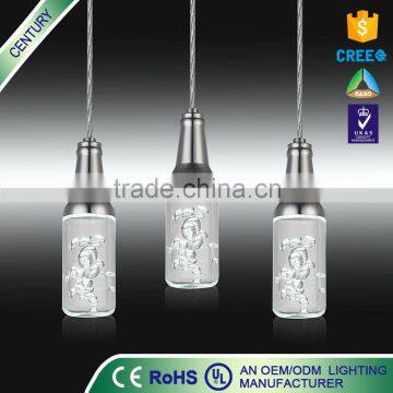 Free sample 3*3W pendant light chandelier