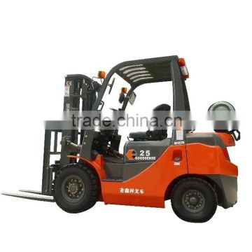 china manufacturer material handling equipment factory price 2.5 ton LPG forklift gasoline forklift price