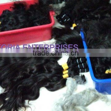 Natural straight hair machine weft