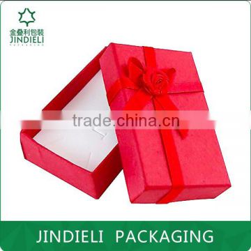 fresh red cardboard gift box for jewelry packging