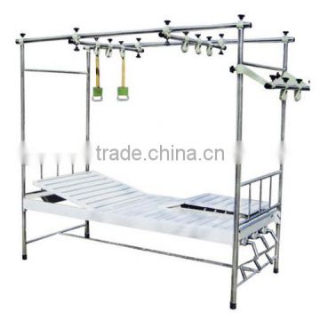 Cheap hospital bed adjustable 3 crank orthopaedics medical manual bed