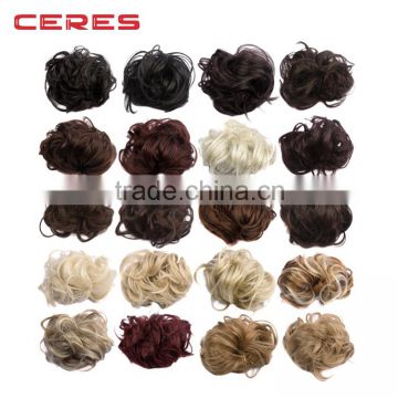 Ladies fashion Curly hair accessory Hair Bun Extension Hairpiece Scrunchie Chignon 20 colors                        
                                                                Most Popular