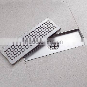 Stainless Steel Linear Shower Floor Drain With Wedge Wire Grate photo-3