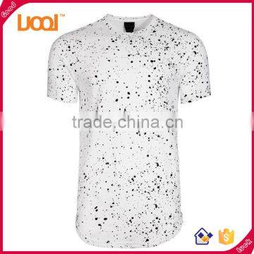 2016 Fashion Custom Promotional Sublimated Brushed Cotton Long T-shirts for Men photo-1