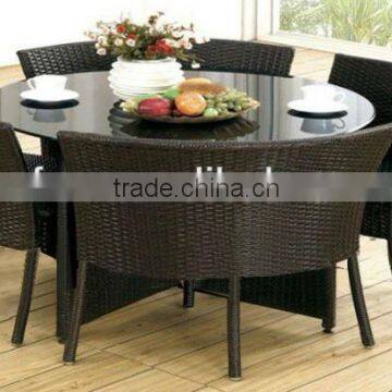 rattan furniture used table and chair for restaurant