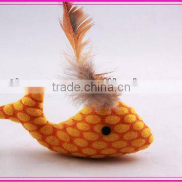 2013 pet cat toy with catnip fish